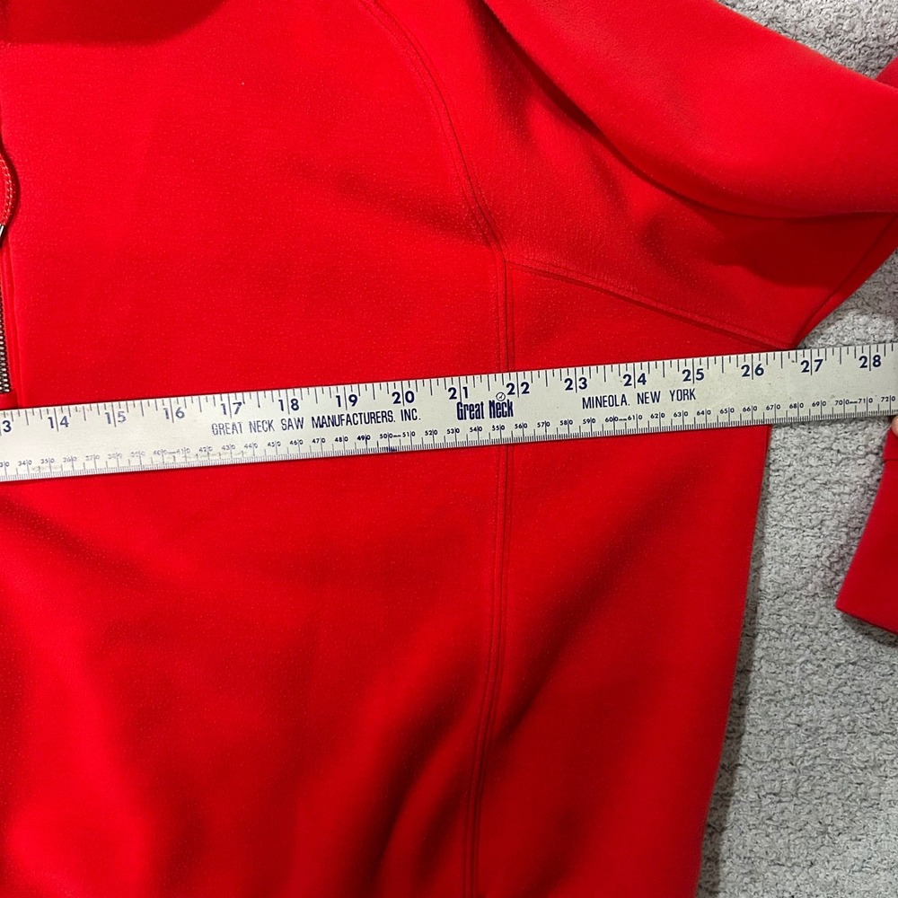 Spanx Pullover AirEssentials Half Zip 1X Red Athleisure Loungewear Soft - Picture 6 of 8